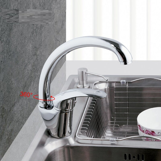 Inverted U Swivel Spout Kitchen Sink Faucet