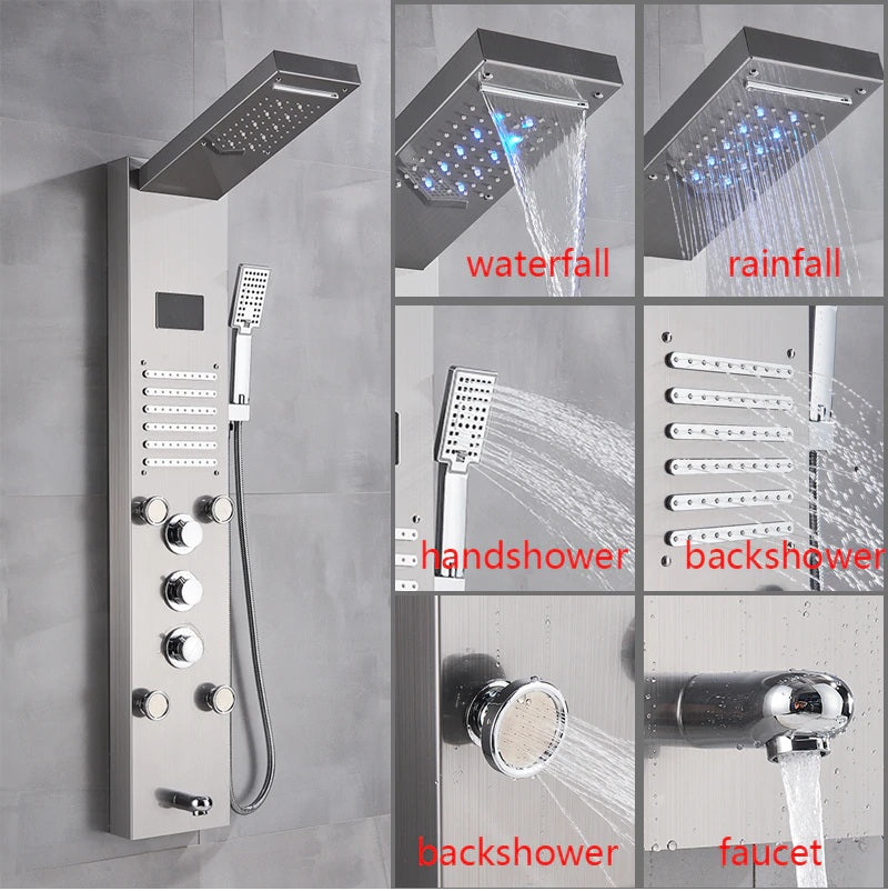 Juno Hydrotherapy Massage Shower Panel