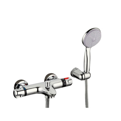 Chrome Thermostatic Wall Mounted Bathroom Shower-Head