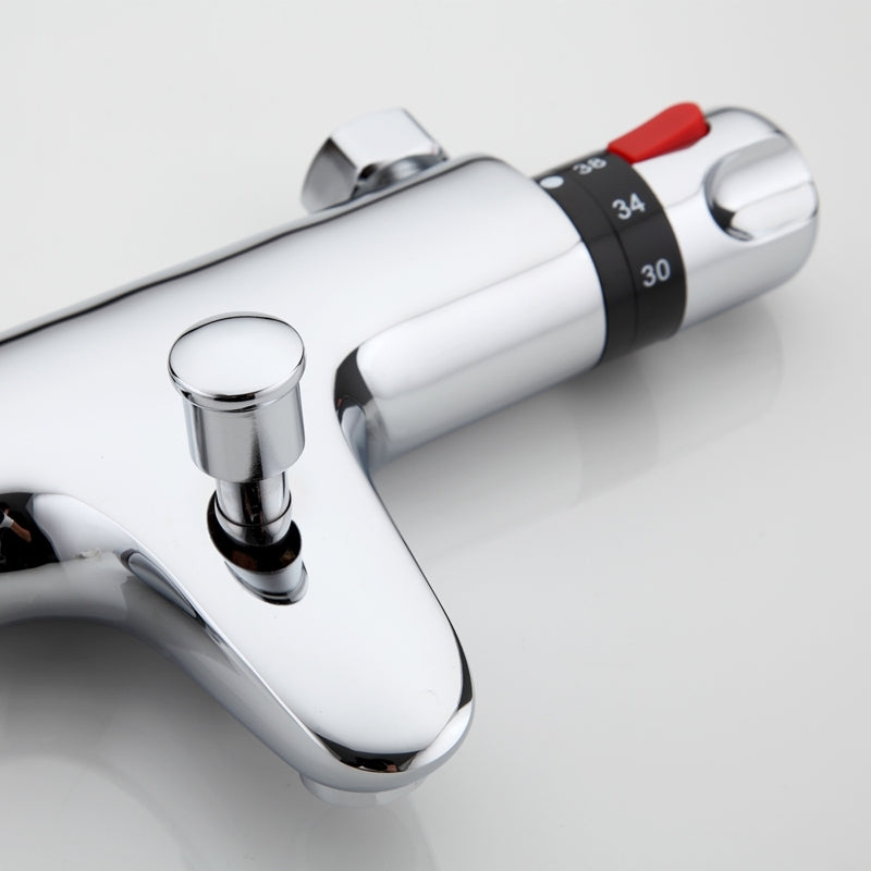 Chrome Thermostatic Wall Mounted Bathroom Shower-Head