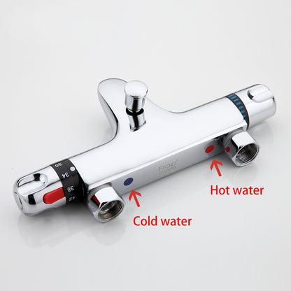 Chrome Thermostatic Wall Mounted Bathroom Shower-Head