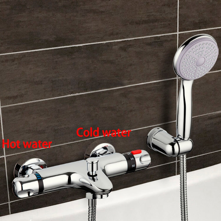 Chrome Thermostatic Wall Mounted Bathroom Shower-Head