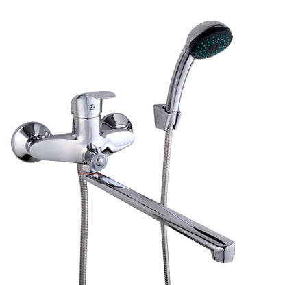 Chrome Wall Mounted Single Handle Bathroom Shower Faucet