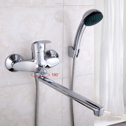 Chrome Wall Mounted Single Handle Bathroom Shower Faucet
