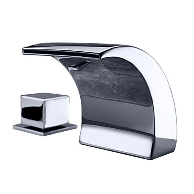 Chrome Finish Color Changing LED Bathtub faucet 