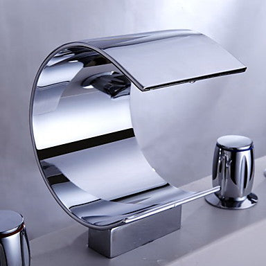 chrome waterfall roman bath-tub faucet
