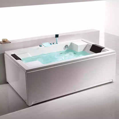 Chrome Widespread Waterfall with square handheld