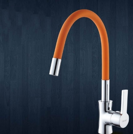 Classic Black Chrome Finish Any Direction Rotate Kitchen Faucet