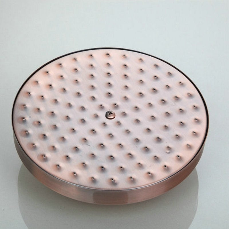 Classic Round Rose Gold Wall Mount Single Handle Shower with Hand Held Shower 