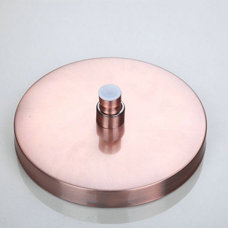 Classic Round Rose Gold Wall Mount Single Handle Shower with Hand Held Shower 