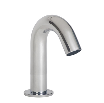 Juno Polished Chrome Short Goose Neck Commercial Sensor Faucet