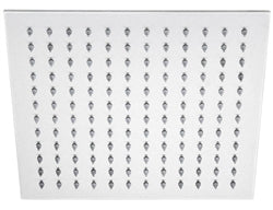 Contemporary Copper Brass Body Square Chrome Finish Shower Head