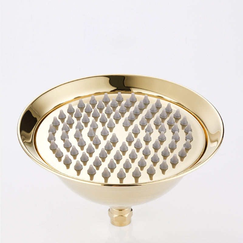 Contemporary Gold Bathroom Faucet Shower with Hand-Held Shower