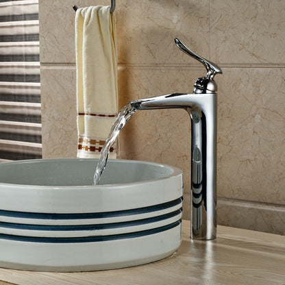Countertop Classic Deck Single Handle Bathroom Sink Faucet 