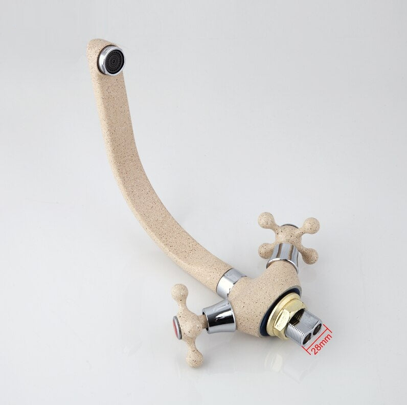 Juno Multicolor Spray Paint Dual Handle Kitchen Sink Faucet