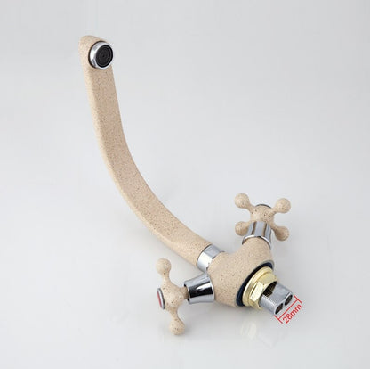 Juno Multicolor Spray Paint Dual Handle Kitchen Sink Faucet