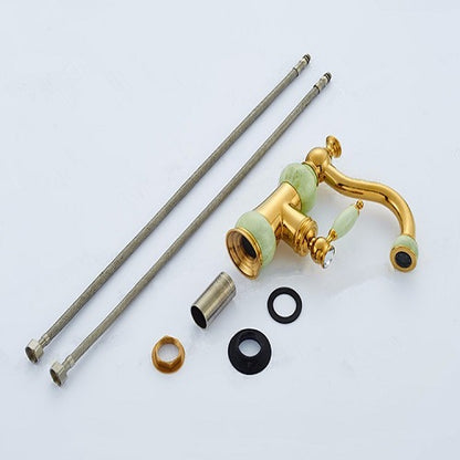 Crystal Home Decorative Bathroom Sink Classic Concrete Mixer Basin Faucets