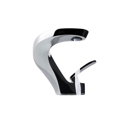 Curved Modern Bathroom Sink Mixer Faucet