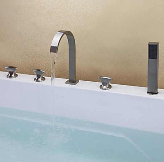 Bathtub Filler with Hand Held Shower