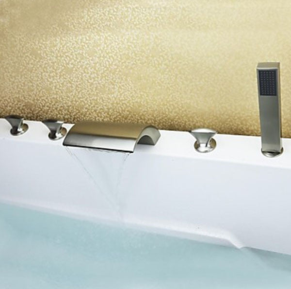 Bathtub Filler with Handheld Shower