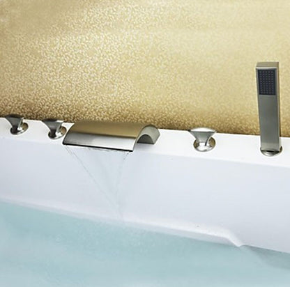 Bathtub Filler with Handheld Shower