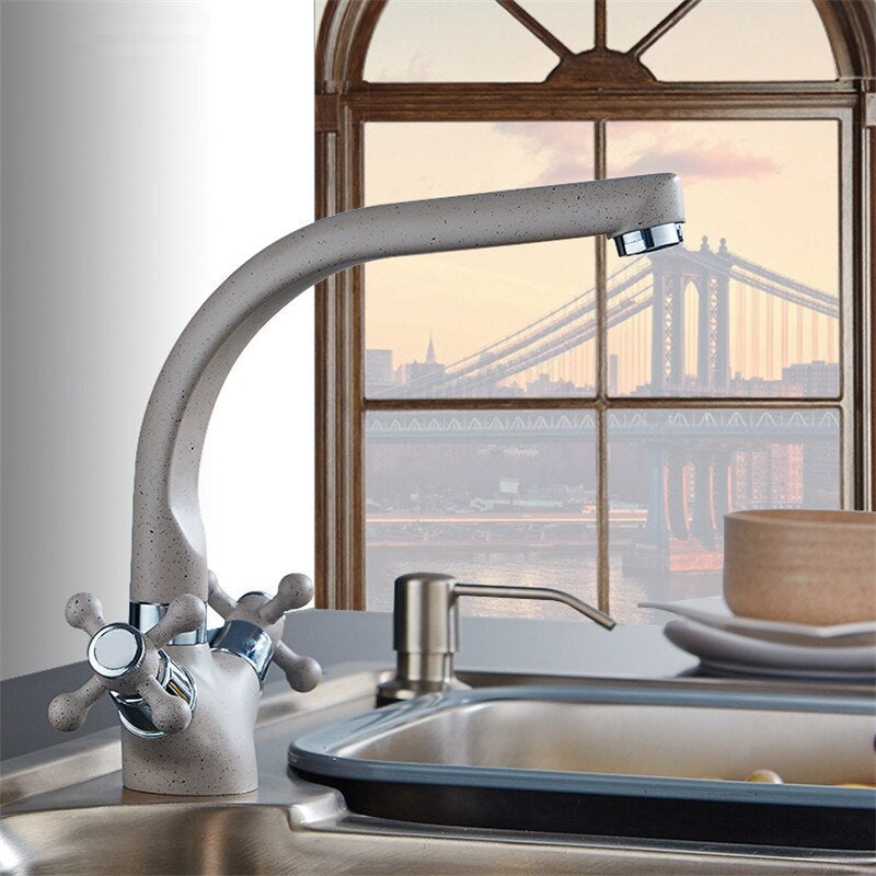  Multi color Deck Mount Kitchen Sink Faucet