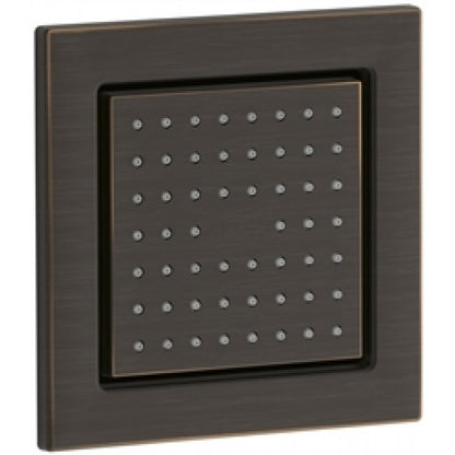 24" Dark Oil Rubbed Bronze Solid Brass LED Rain Shower Head with Body Jets & Handheld Shower