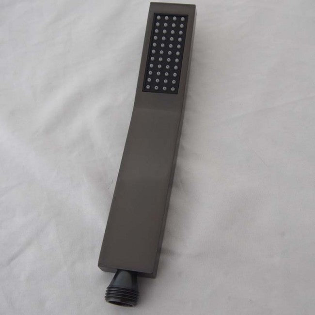 24" Dark Oil Rubbed Bronze Solid Brass LED Rain Shower Head with Body Jets & Handheld Shower