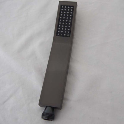 Dark Oil Rubbed Bronze Rain Shower Head with Handheld Shower