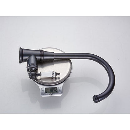 Deck Mounted Oil Rubbed Black Bronze Basin Kitchen Faucet  11