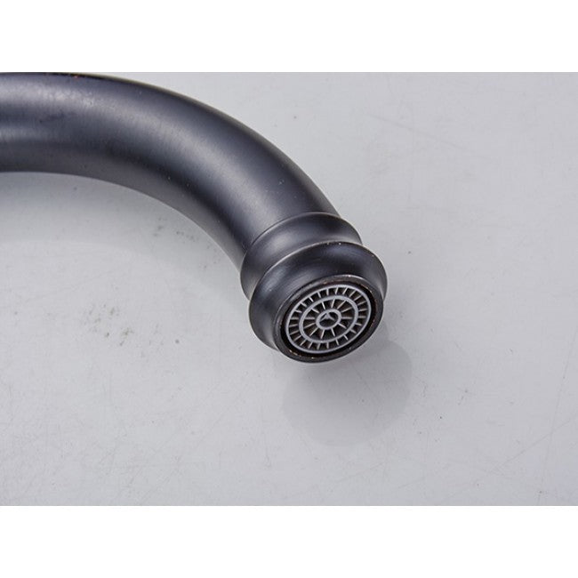 Deck Mounted Oil Rubbed Black Bronze Basin Kitchen Faucet  12
