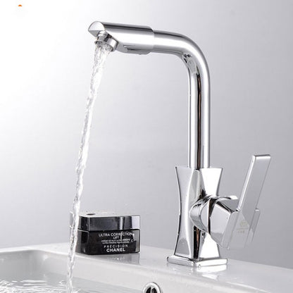 Deck Mounted Thermostatic 360 Rotation Kitchen Tap Faucet