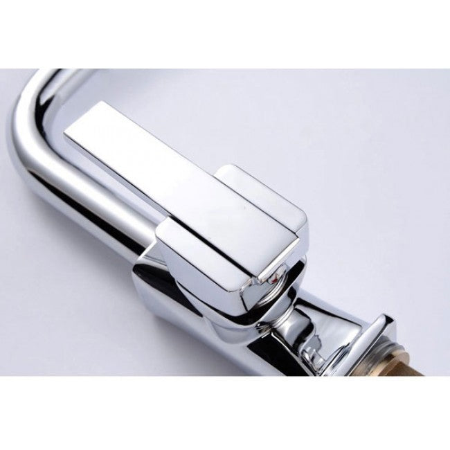 Deck Mounted Thermostatic 360 Rotation Kitchen Tap Faucet 14