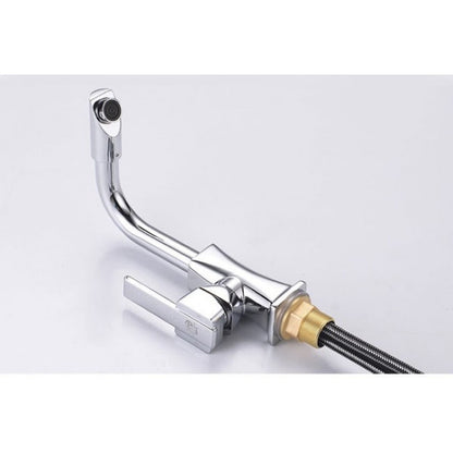 Deck Mounted Thermostatic 360 Rotation Kitchen Tap Faucet 15