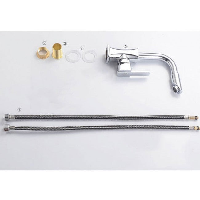 Deck Mounted Thermostatic 360 Rotation Kitchen Tap Faucet 7