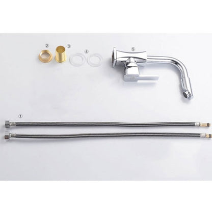 Deck Mounted Thermostatic 360 Rotation Kitchen Tap Faucet 7