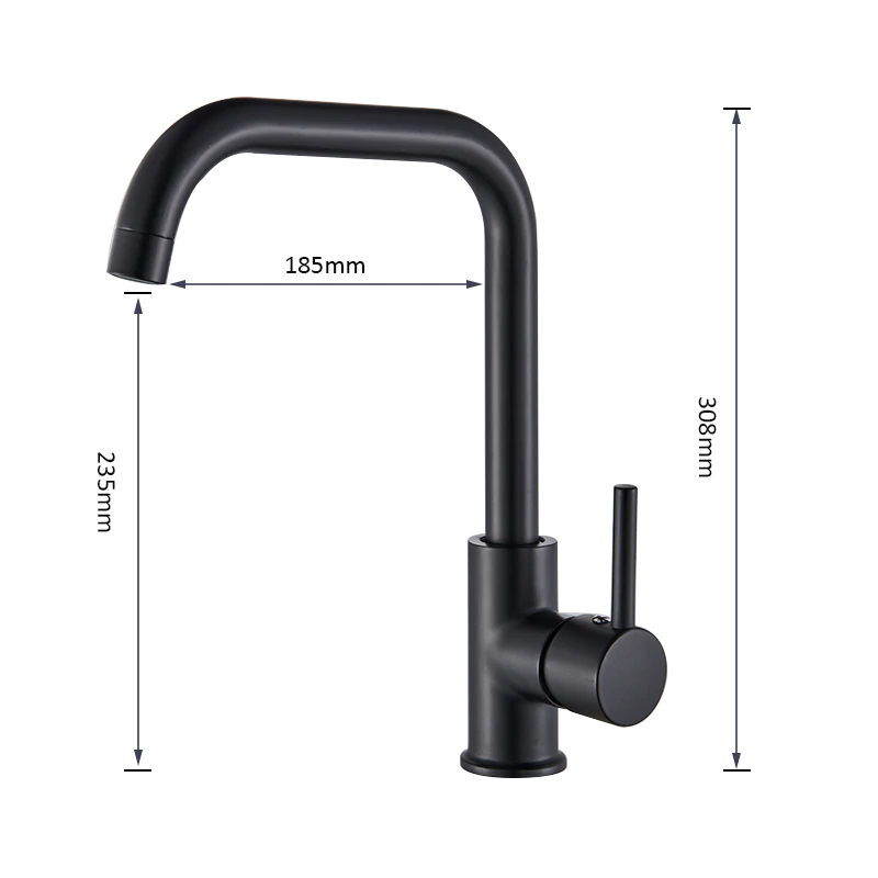 Juno JSM2552 New 360 Rotating Single Handle Kitchen Sink Faucet