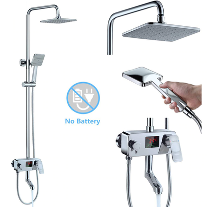 Digital Display Shower Faucet Set