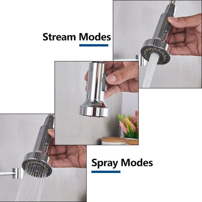 Juno 360 Rotation Single Hole Chrome Kitchen Faucet Tap