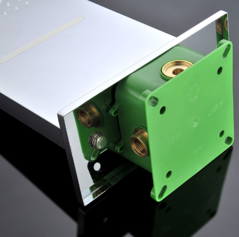 Digital Display Touch Control Panel Ceiling Mount Rainfall and Waterfall LED Shower Set