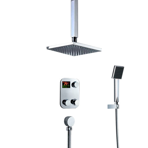 Digital Display Ceiling Mount Rain Shower System