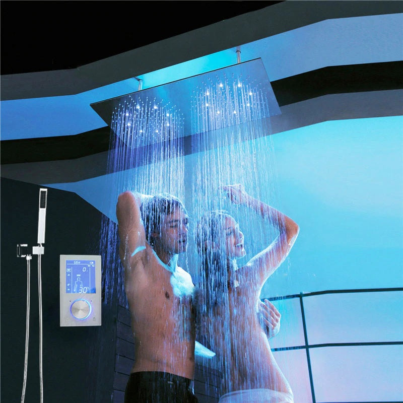 16" * 32" Luxury Dual LED Rain Shower Head