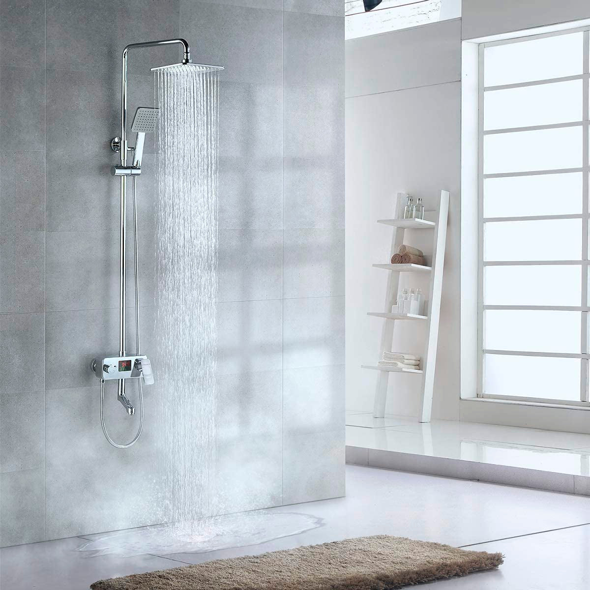 Digital Display Shower Faucet Set