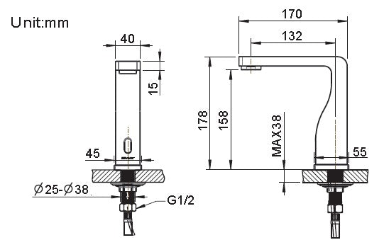 Bravat Oil Rubbed Bronze Kitchen sink Faucets