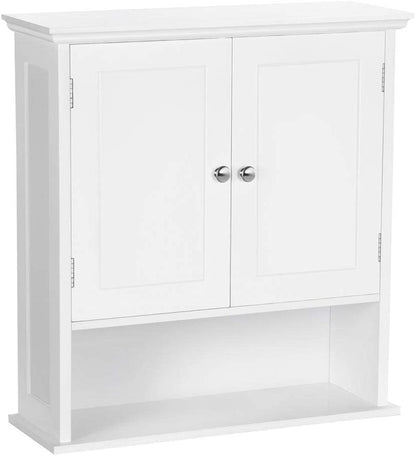 Double Door White Bathroom Medicine Cabinets