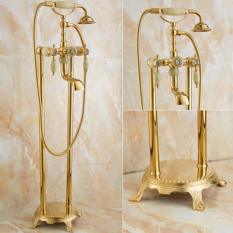 gold ree standing shower