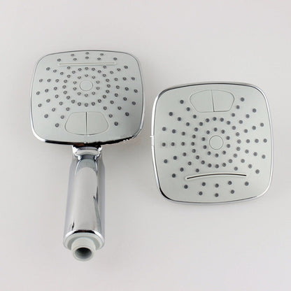 Wall Mount Chrome Finish Waterfall Rainfall Dual Square Head Shower Head