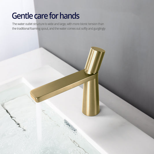 Juno Commercials Deck Mount Brushed Finish Bathroom Single Handle Mixer Faucet