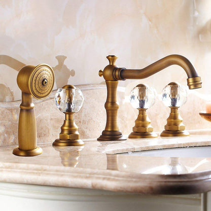 European-Style-Copper-Crystal-Handle-Bathtub-Faucet-with-Handheld-Shower 