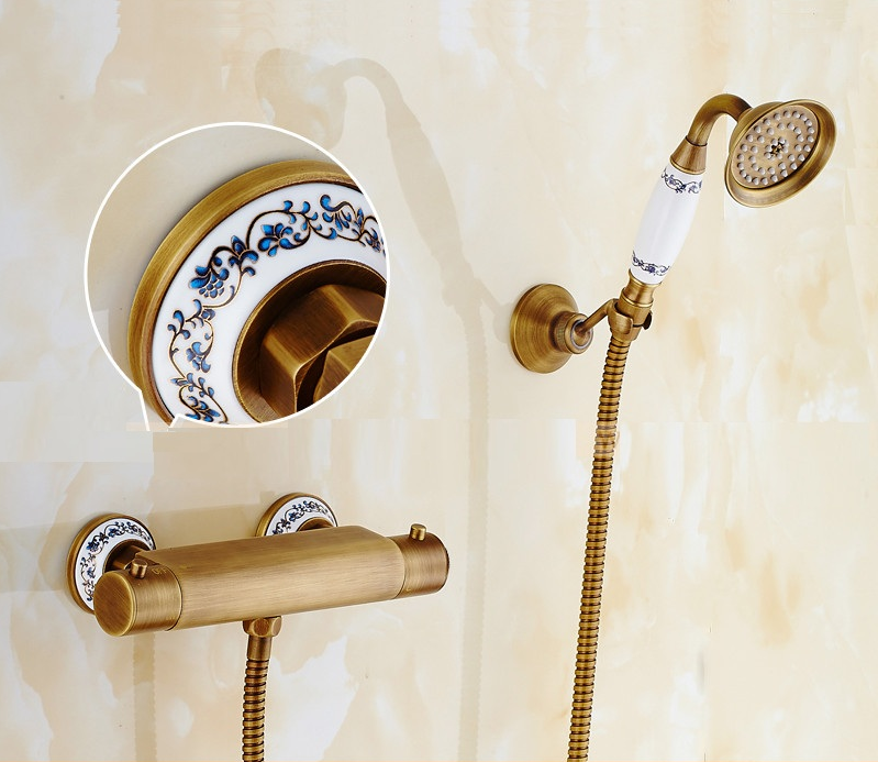 Juno European Brass Hand Held shower and Hose